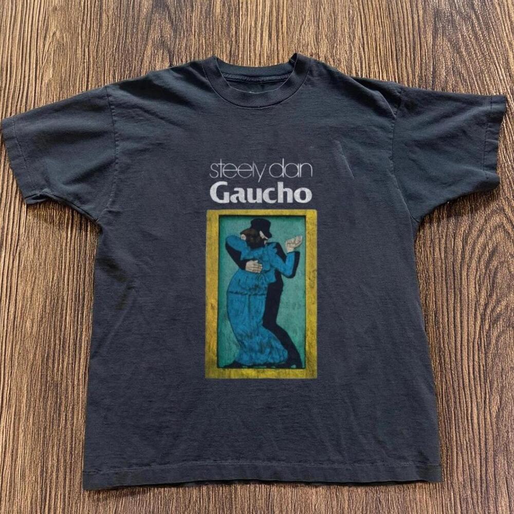 Gildan Men Black T-Shirt, Steely Dan Gaucho Black T-Shirt